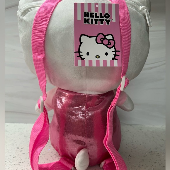 Hello Kitty Girls pink Plush Backpack for Kids - 13”
with pink Adjustable Strap - Picture 11 of 16